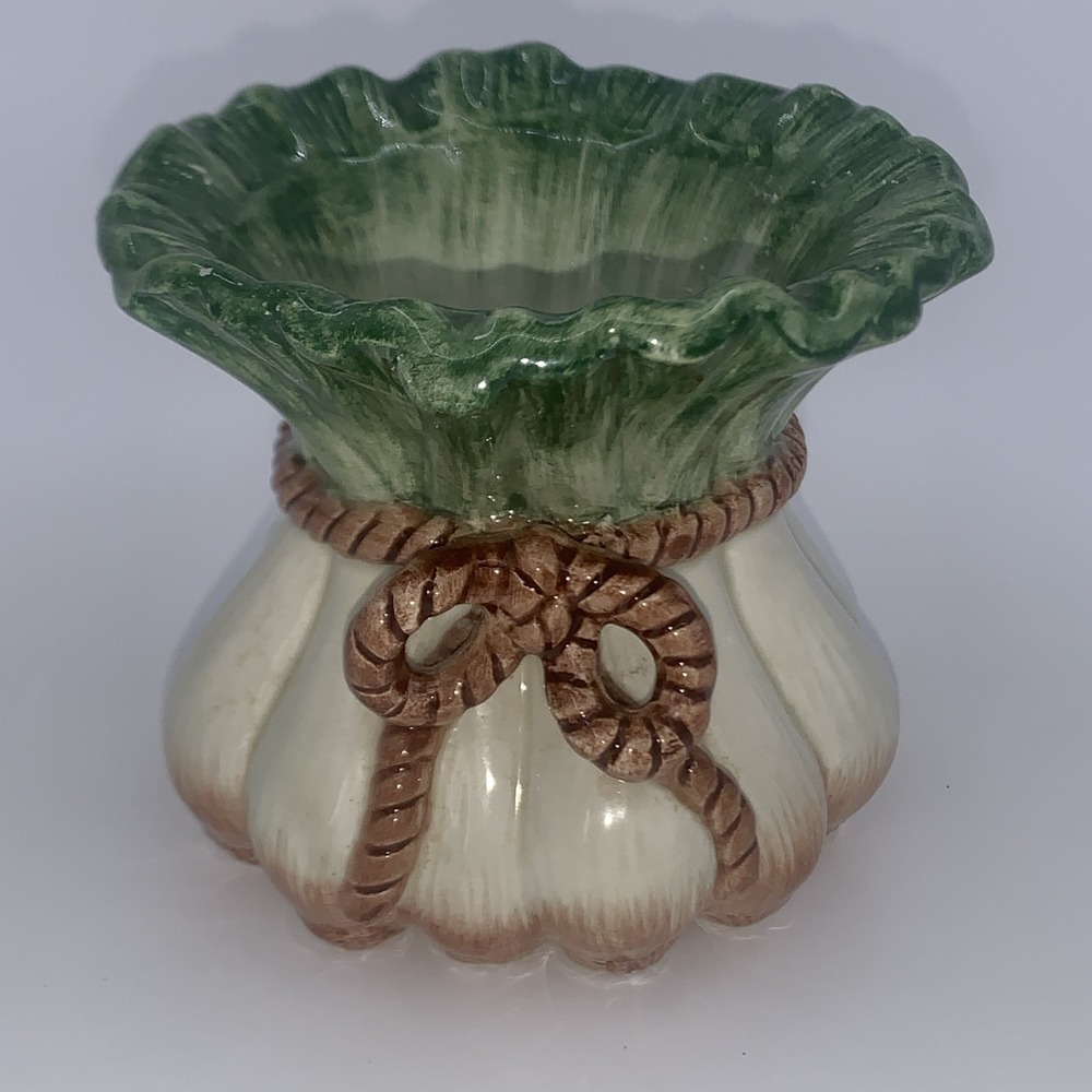 Fitz And Floyd Gardening Gourmet Collection Onion Votive Candleholder Rare EUC
